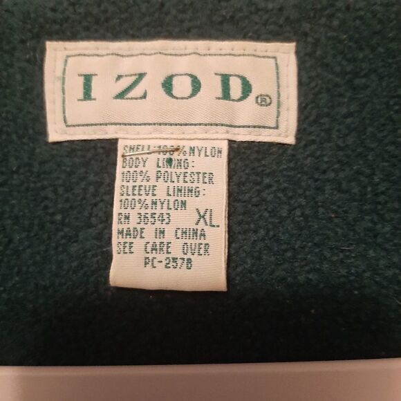 Vintage Lined IZOD SPORT Mens Windbreaker Jacket. SZ XL - Picture 5 of 10